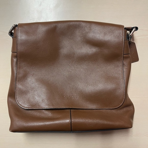 Coach Bags Coach Mens Crossbody Saddle Brown Leather Messenger Bag